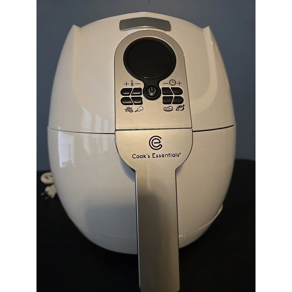 Cook's Essentials CM15901 3-Quart Digital Air Fryer 1500 Watt‎ White READ!!!